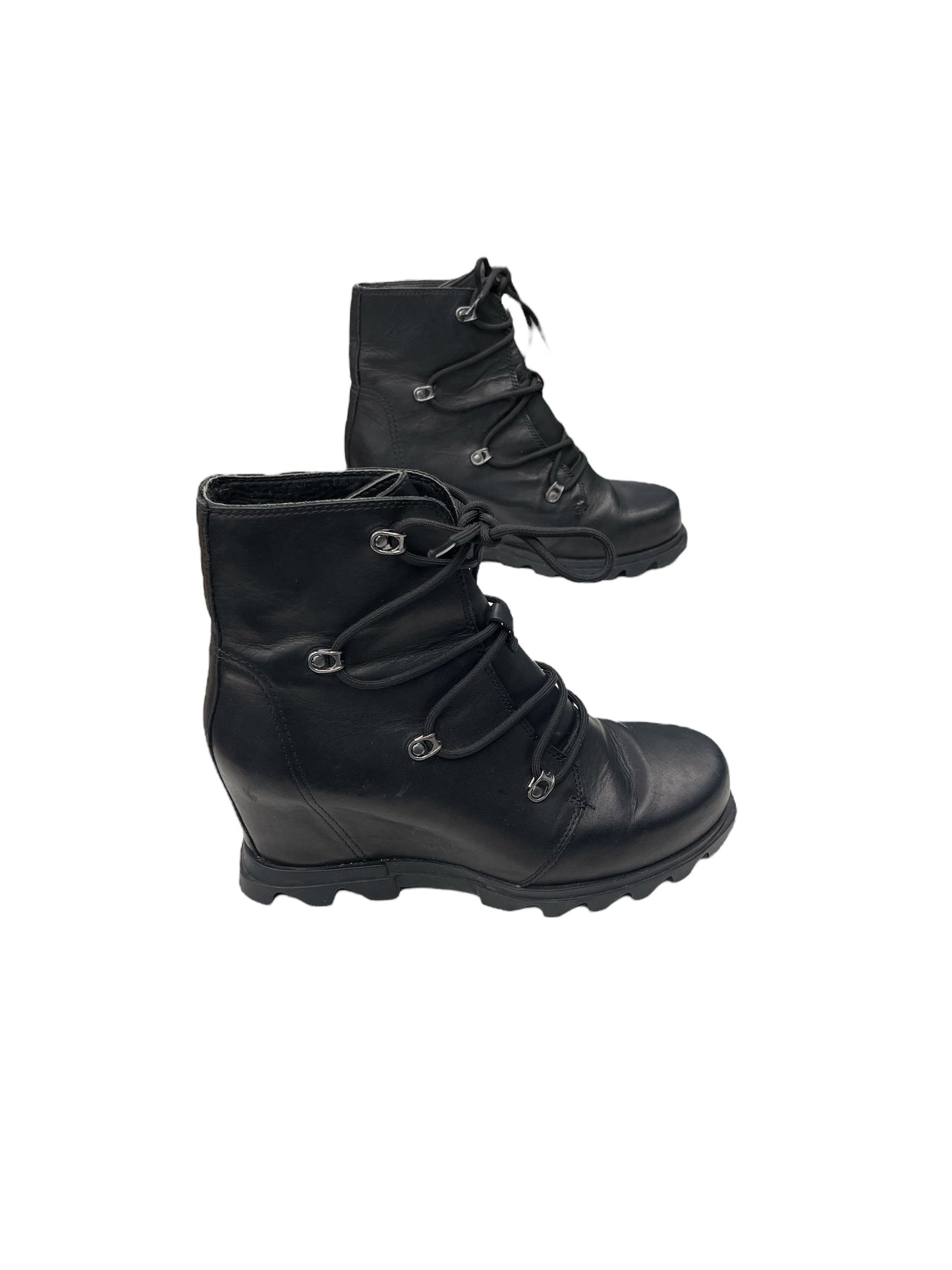 Boots Ankle Heels By Sorel In Black, Size: 9.5