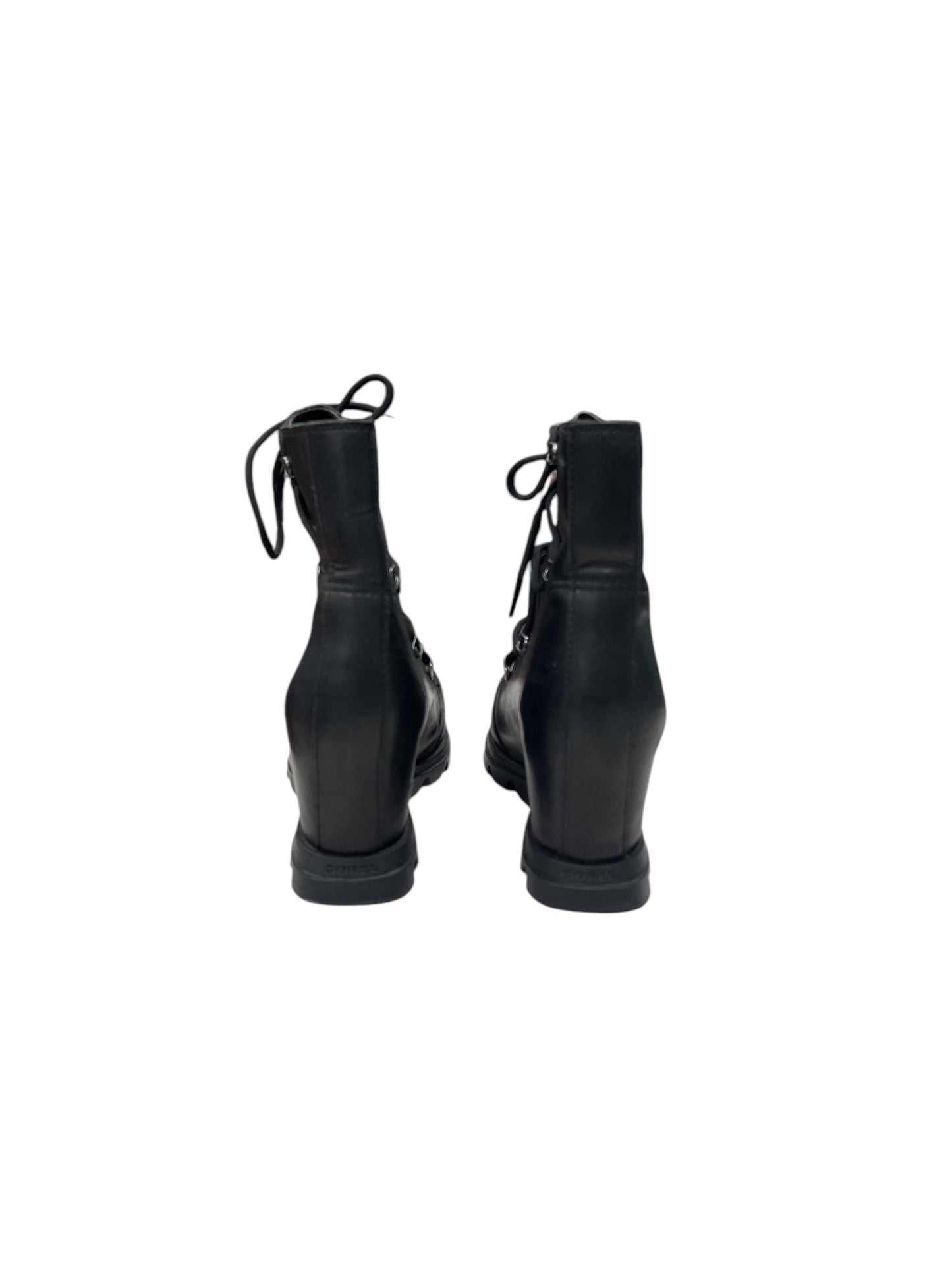 Boots Ankle Heels By Sorel In Black, Size: 9.5