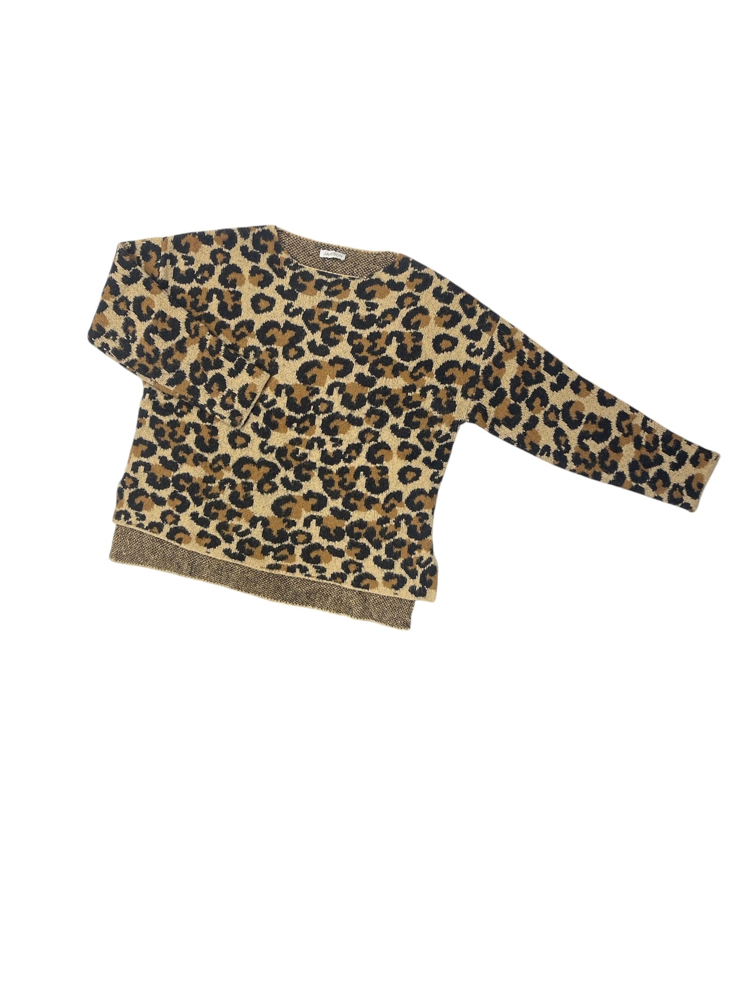 Sweater By Clothes Mentor In Animal Print, Size: M