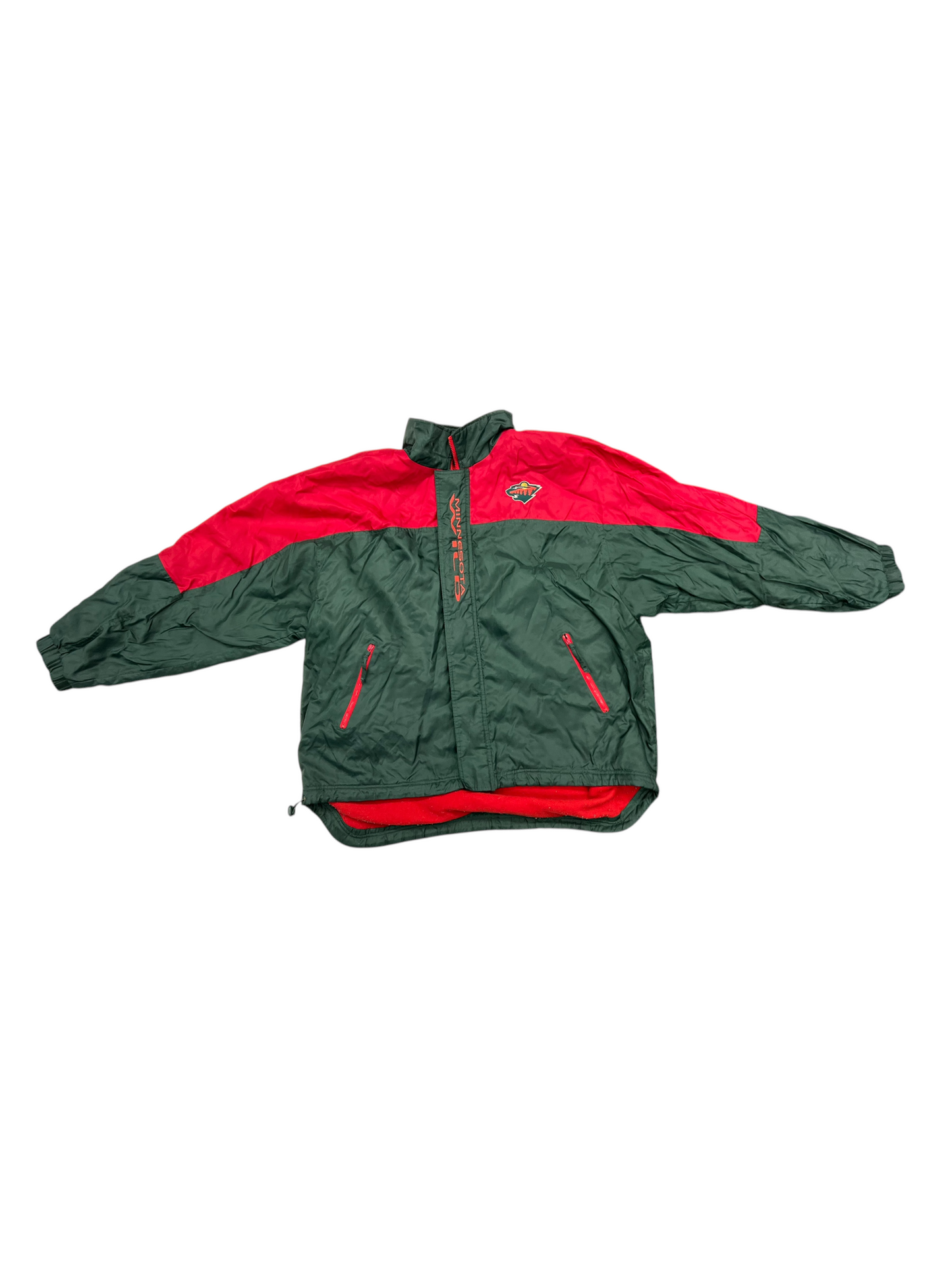 Athletic Jacket By Nhl In Green & Red, Size: Xl