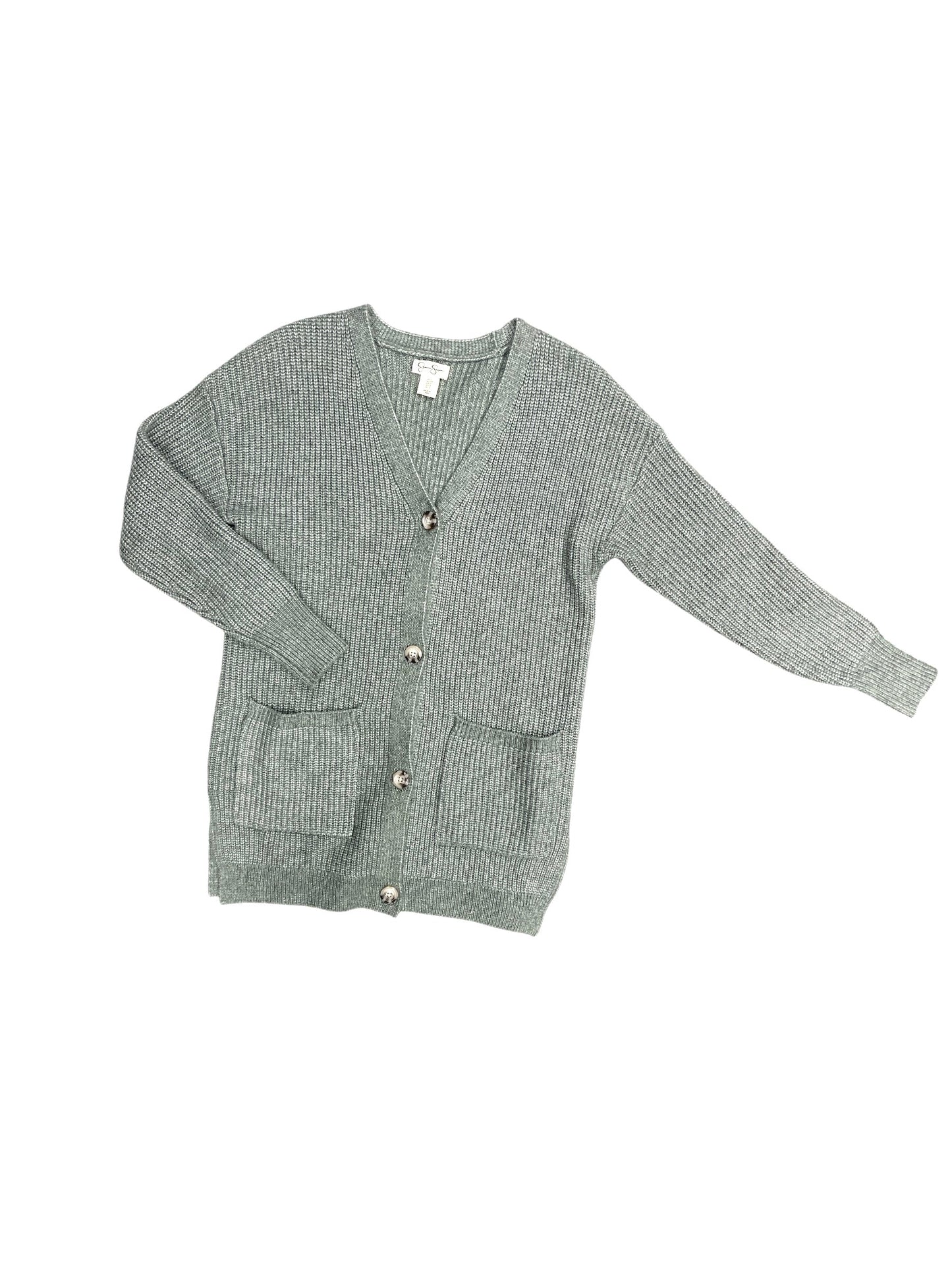 Sweater Cardigan By Jessica Simpson In Green, Size: S