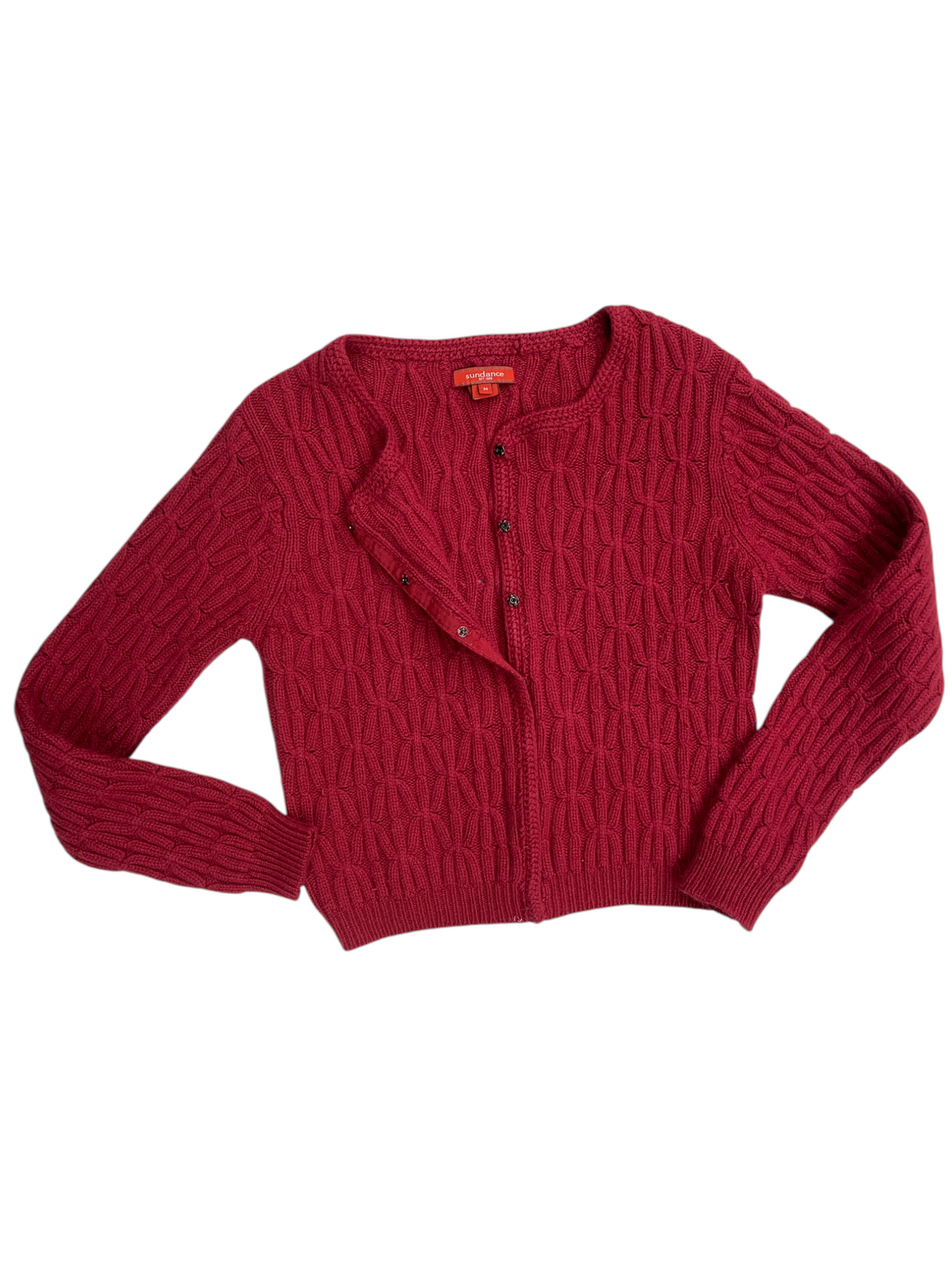 Sweater Cardigan By Sundance In Red, Size: M