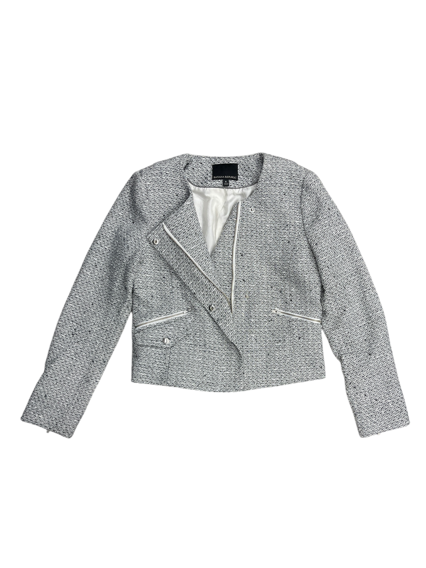 Blazer By Banana Republic In Grey, Size: 6