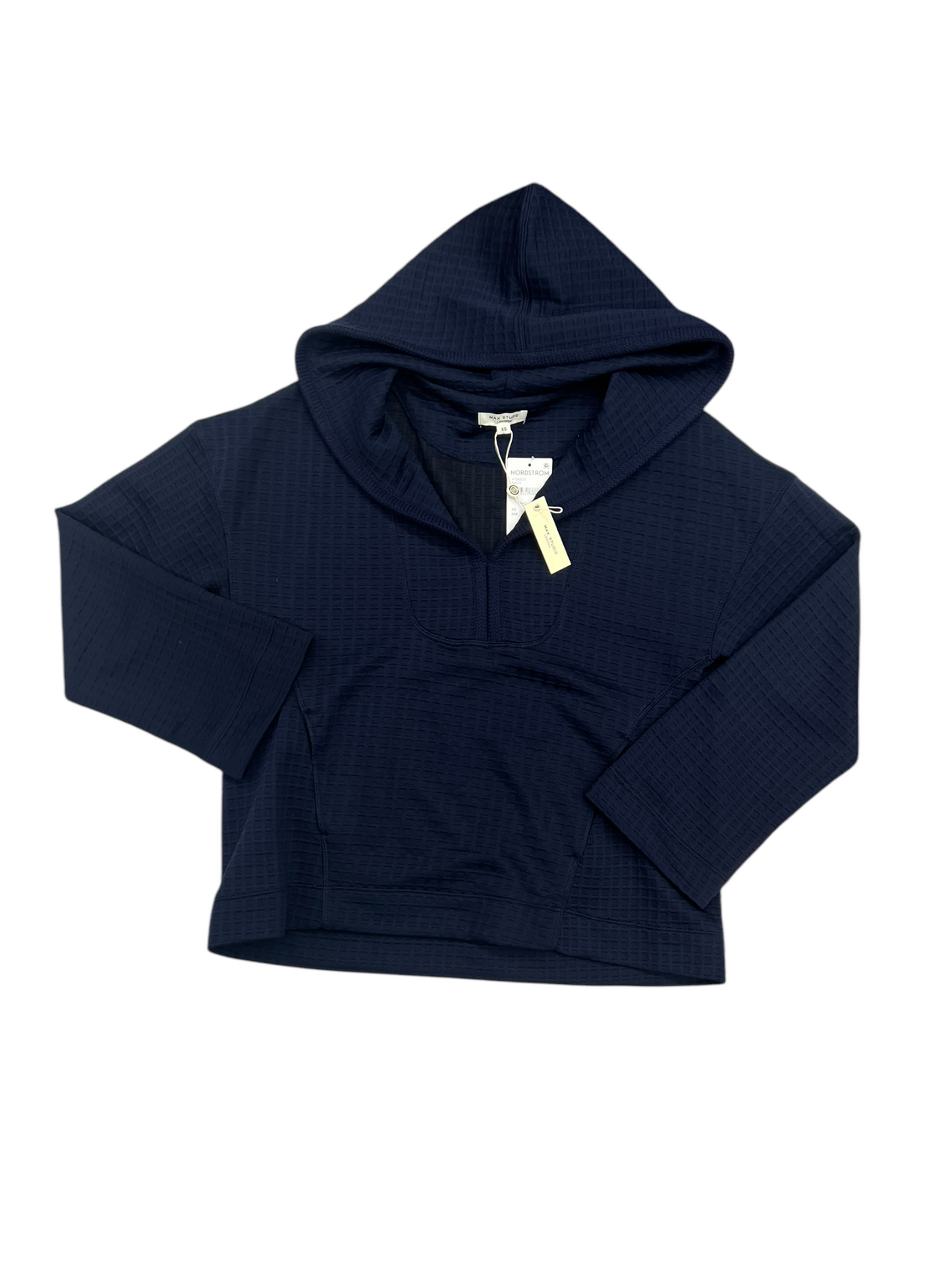 Sweatshirt Hoodie By Max Studio In Navy, Size: Xs