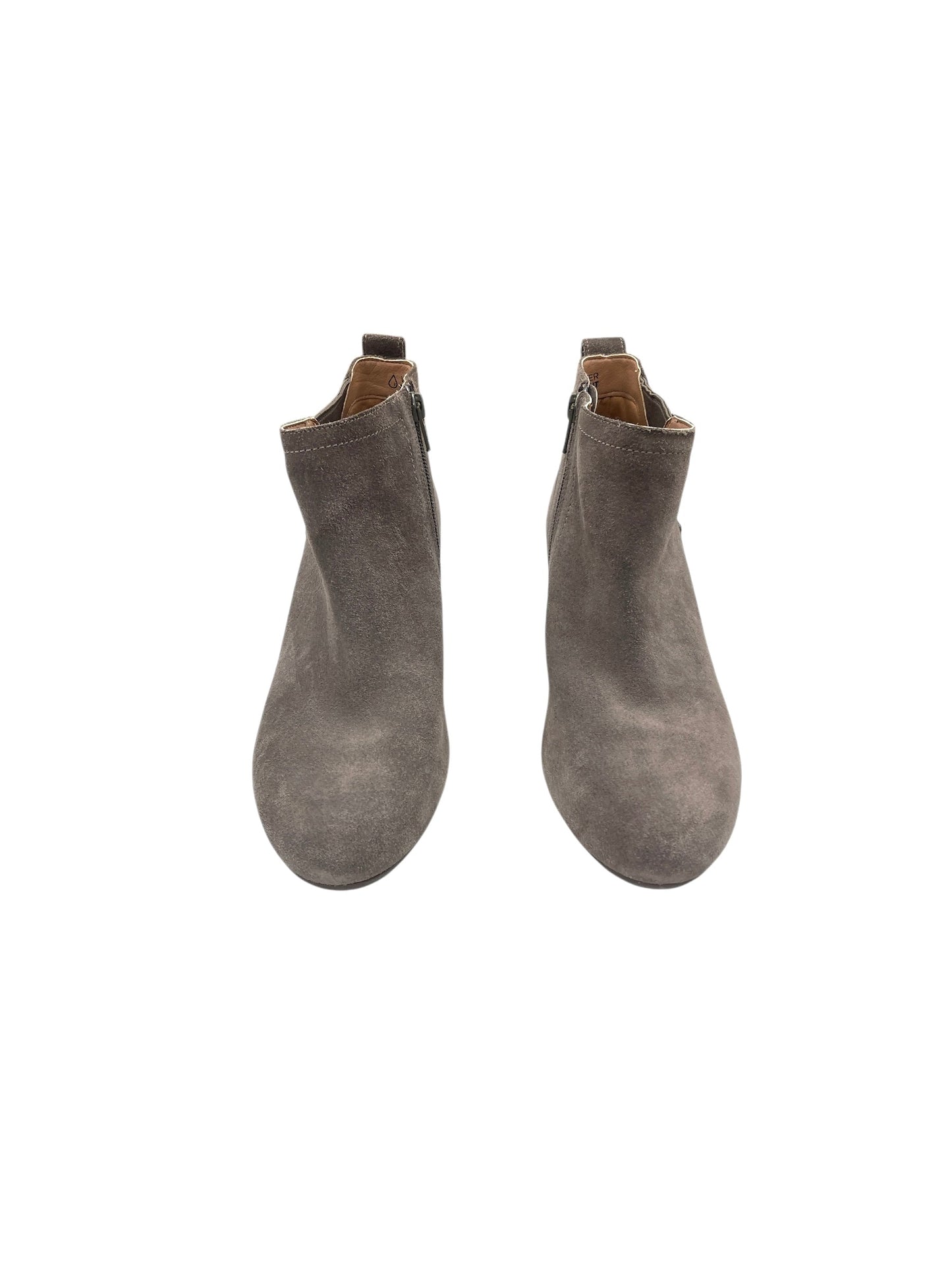 Boots Ankle Heels By Vionic In Grey, Size: 8.5