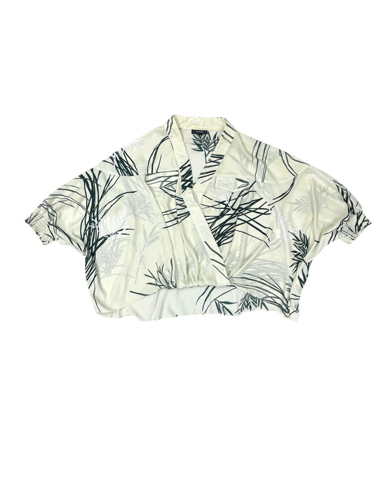 Top 3/4 Sleeve By Alfani In Tropical Print, Size: M