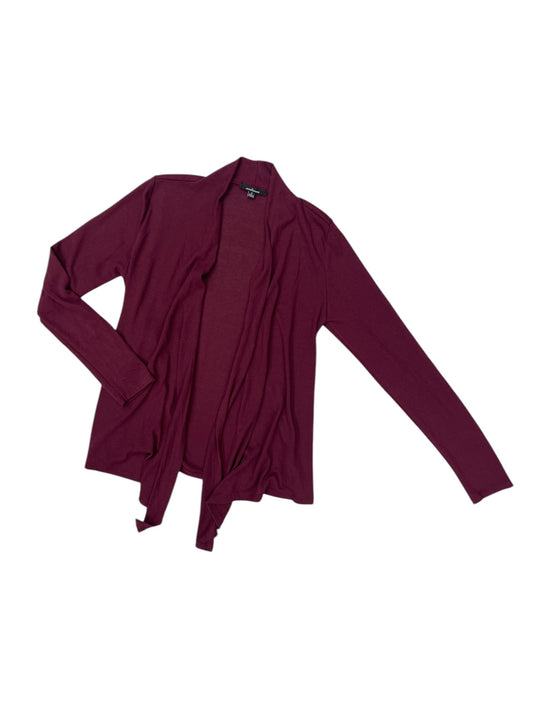 Cardigan By Ambiance Apparel In Maroon, Size: S