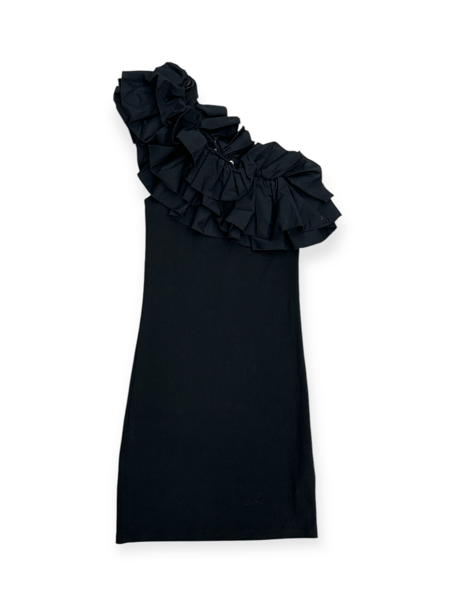 Dress Casual Midi By Zara In Black, Size: M