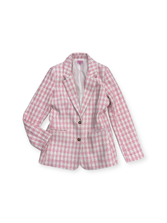 Blazer By Miami In Plaid Pattern, Size: M