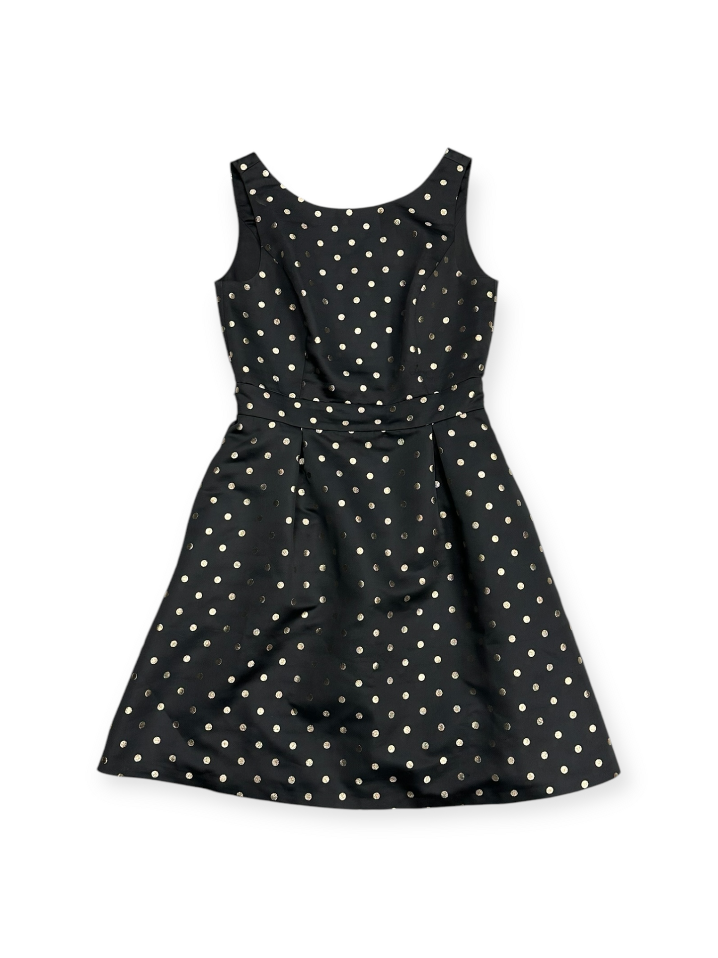 Dress Party Midi By White House Black Market In Polkadot Pattern, Size: 6