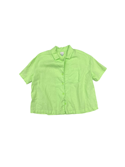 Top Short Sleeve By A New Day In Green, Size: L