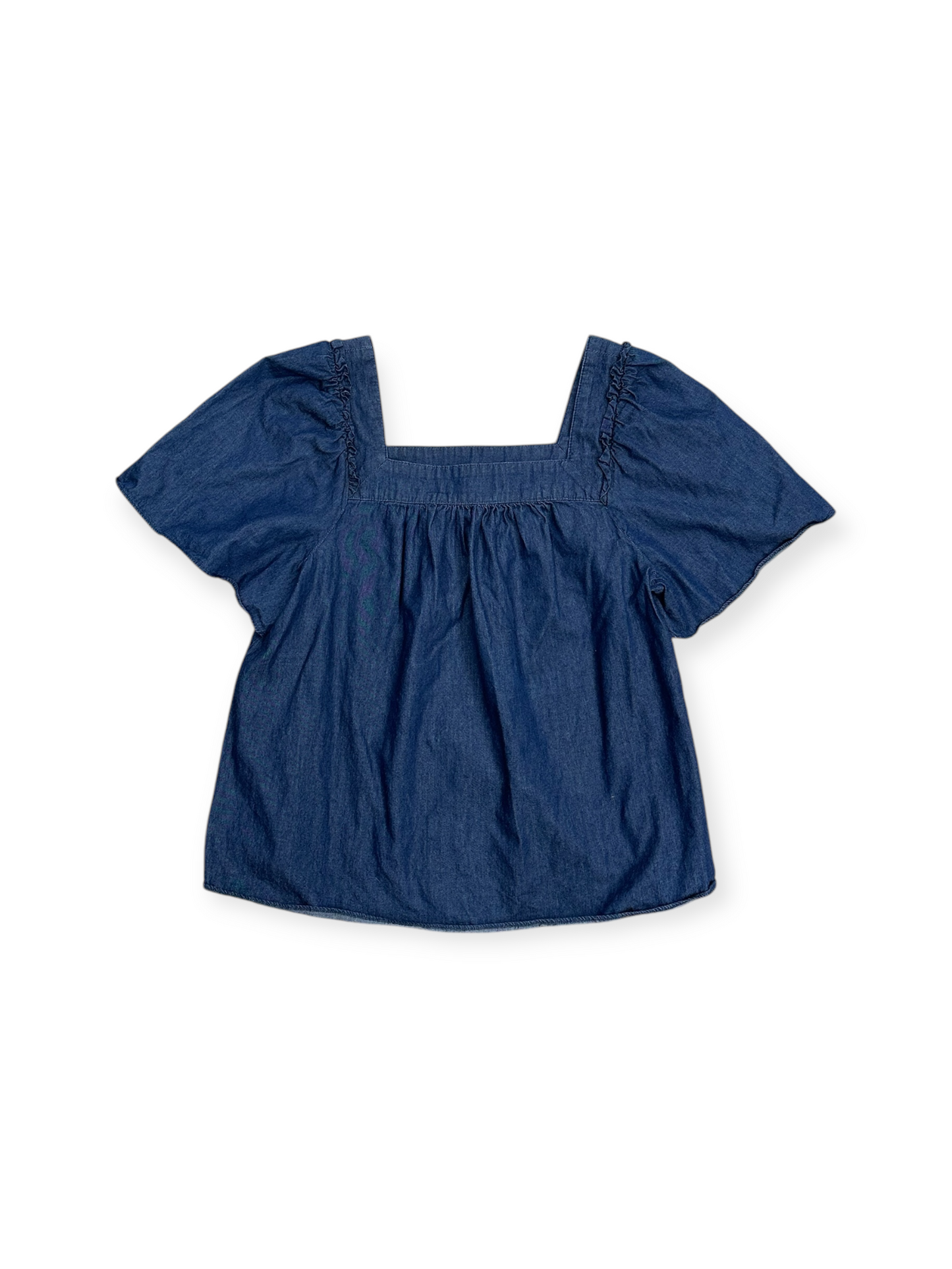 Top Short Sleeve By Draper James In Blue Denim, Size: S