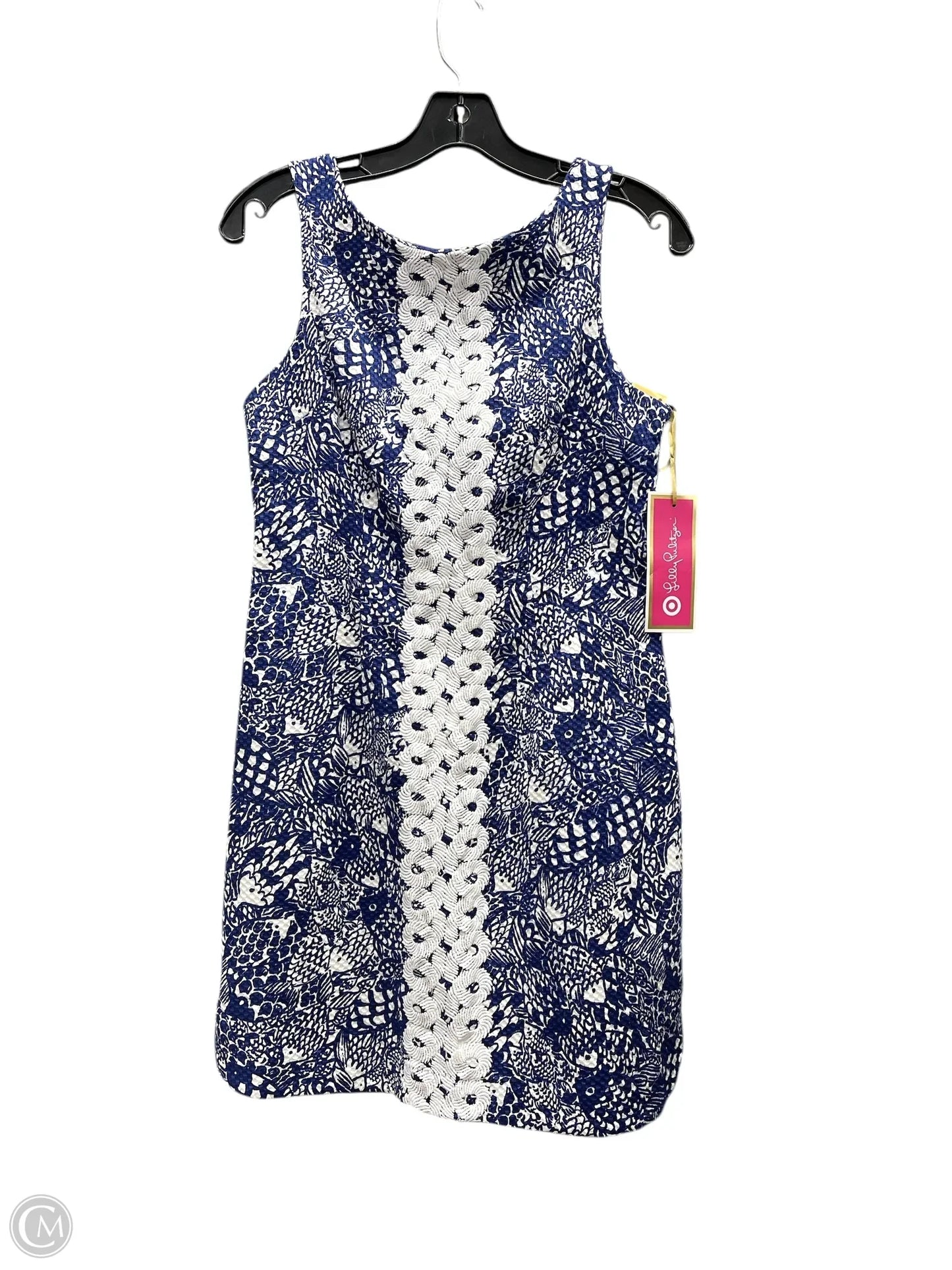 Dress Party Midi By Target-designer In Blue & White, Size: 6