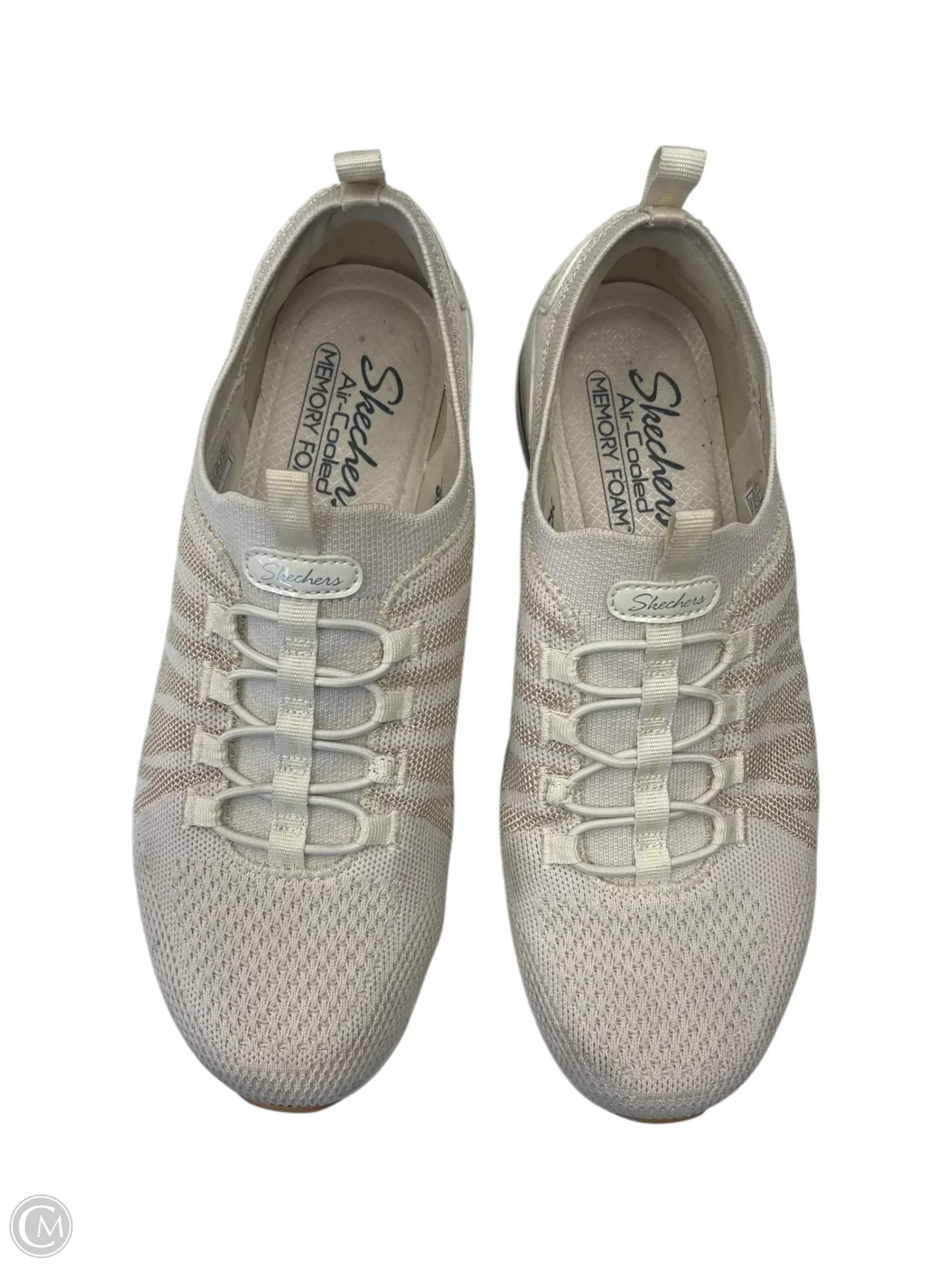 Shoes Athletic By Skechers In Cream, Size: 9