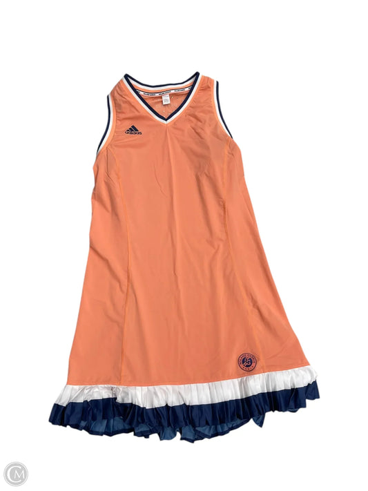 Athletic Dress By Adidas In Orange, Size: S