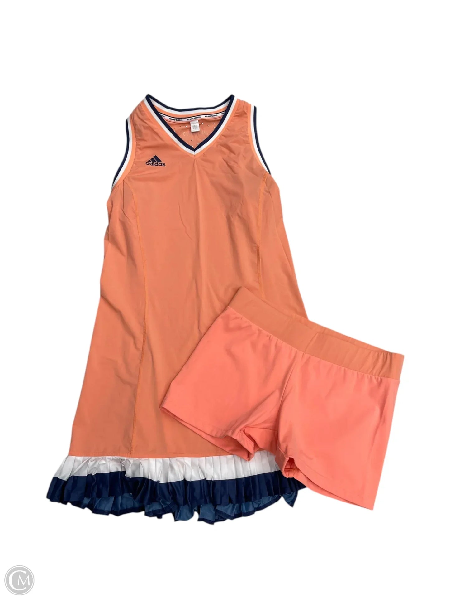 Athletic Dress By Adidas In Orange, Size: S