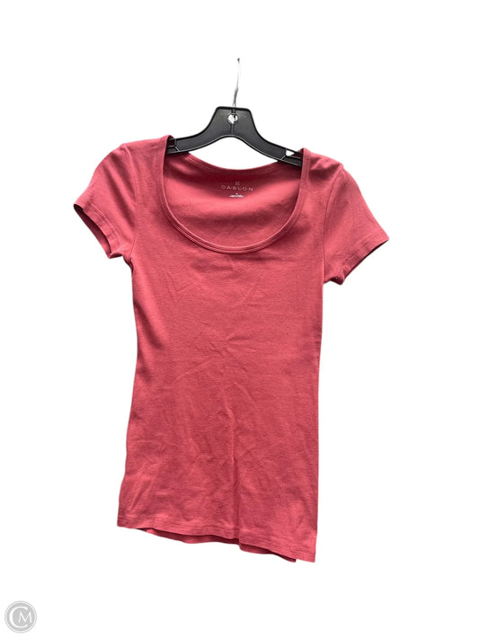 Top Short Sleeve Basic By Caslon In Pink, Size: Xs