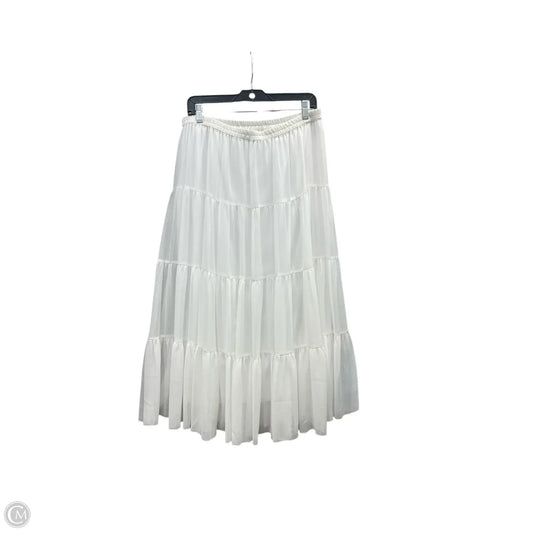 Skirt Maxi By Linea By Louis Dellolio In White, Size: L