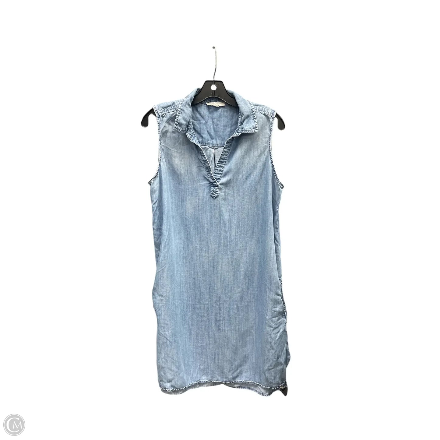 Dress Casual Midi By Beachlunchlounge In Blue Denim, Size: L