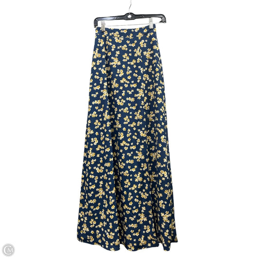 Skirt Maxi By Altard State In Blue & Yellow, Size: Xs