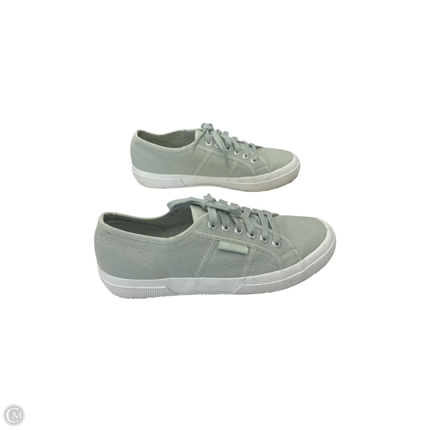 Shoes Athletic By Superga In Green, Size: 8