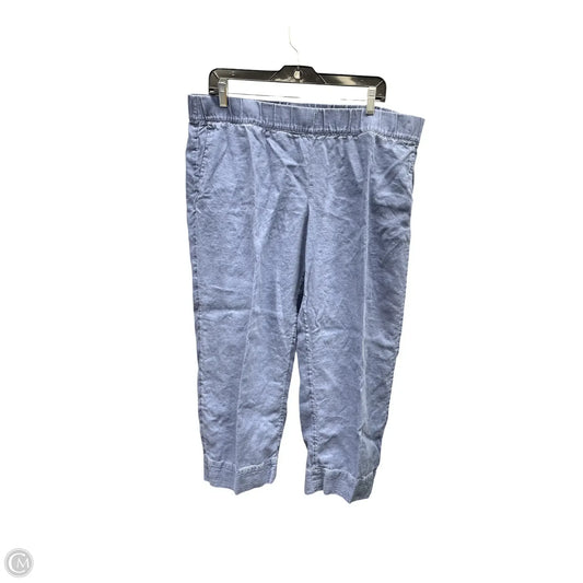 Capris By Pure Jill In Blue, Size: L