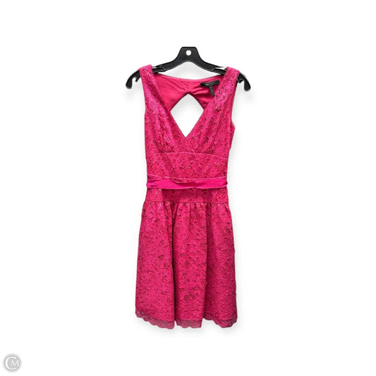 Dress Party Midi By Bcbgmaxazria In Pink, Size: 0