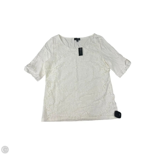 Top Short Sleeve By Limited In Cream, Size: M