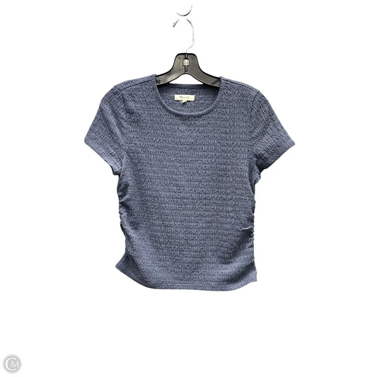 Top Short Sleeve By Madewell In Blue, Size: M