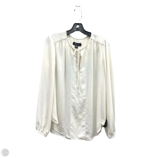 Top Long Sleeve By Karen Kane In Cream, Size: M