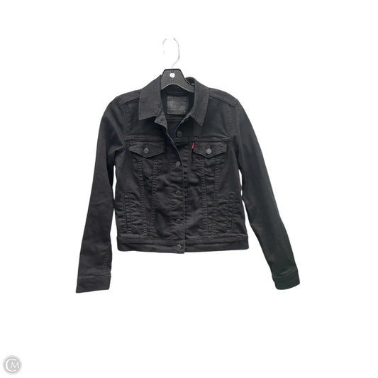 Jacket Denim By Levis In Black, Size: S