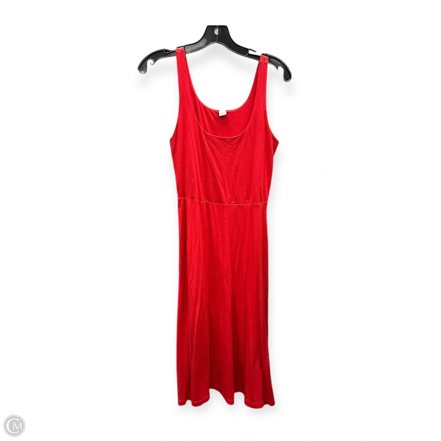 Dress Casual Midi By Old Navy In Red, Size: S