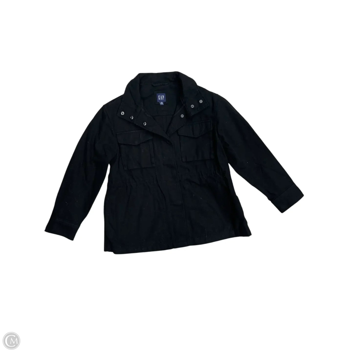 Jacket Denim By Gap In Black Denim, Size: Xsp
