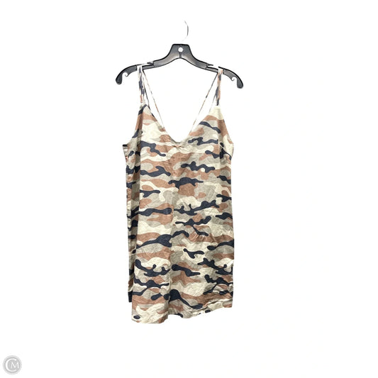 Dress Casual Midi By Zara In Camouflage Print, Size: M