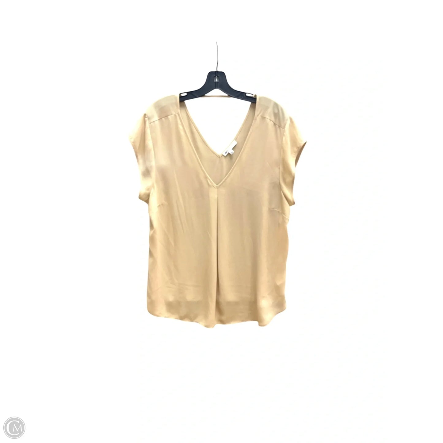 Top Short Sleeve By Dr2 In Beige, Size: Xl