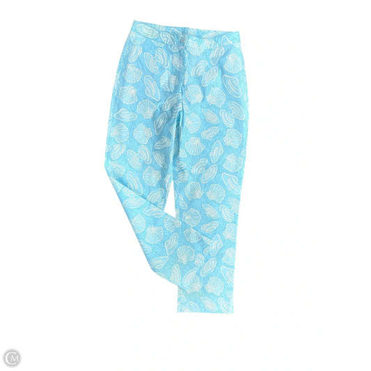Pants Designer By Lilly Pulitzer In Blue & White, Size: 0