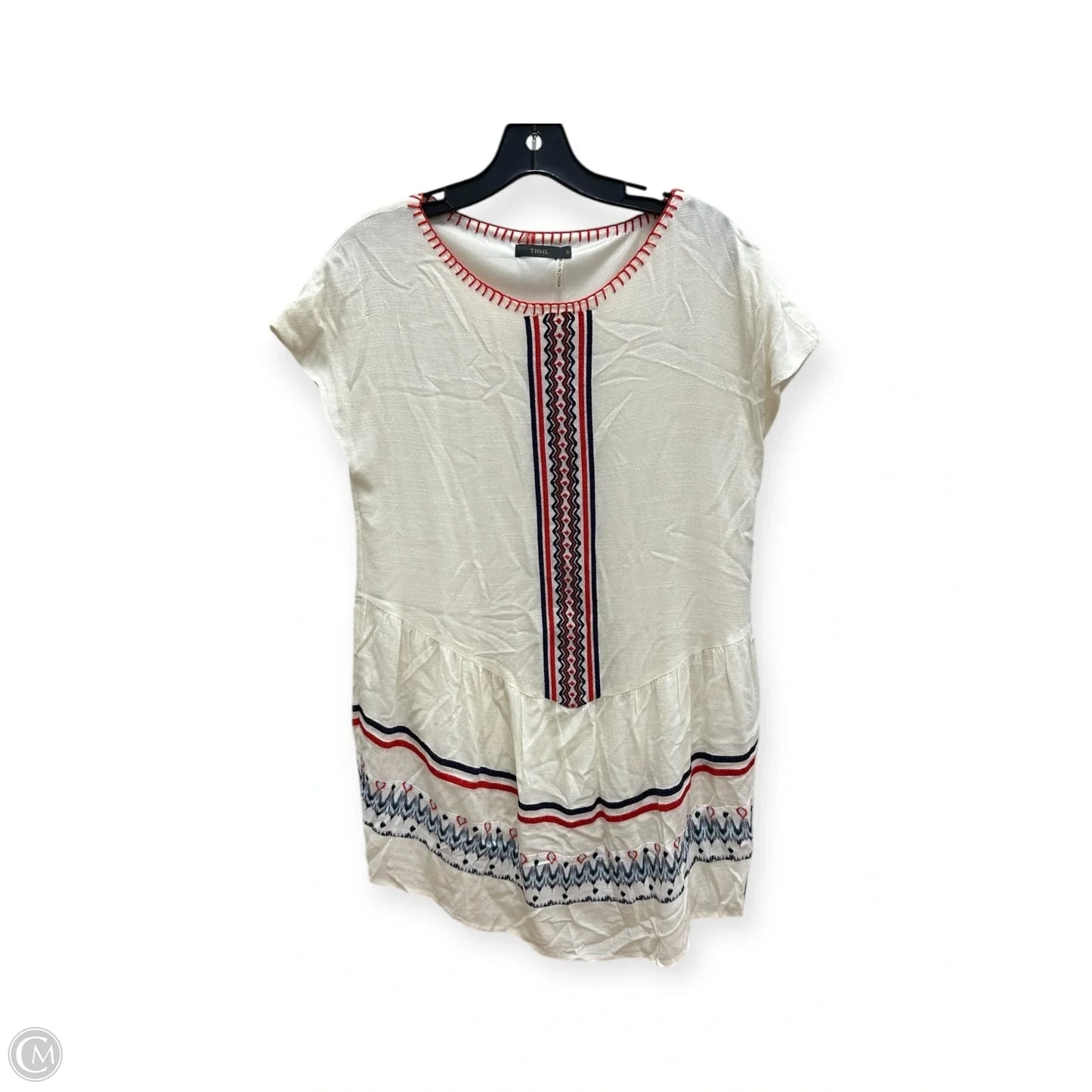 Dress Casual Midi By Thml In Blue & Red, Size: S