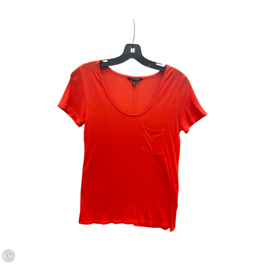 Top Short Sleeve Basic By Banana Republic In Red, Size: Xs