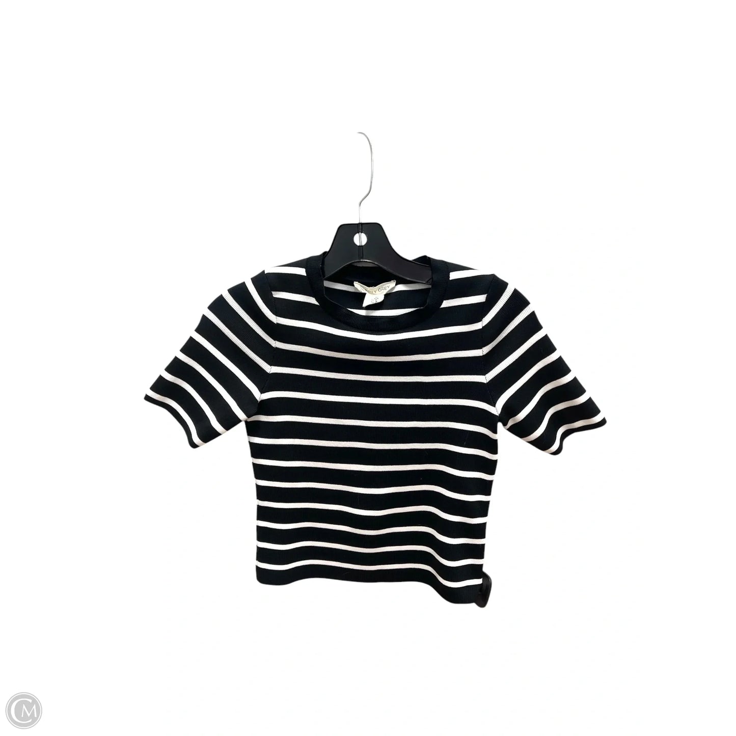 Top Short Sleeve By Clothes Mentor In Striped Pattern, Size: M