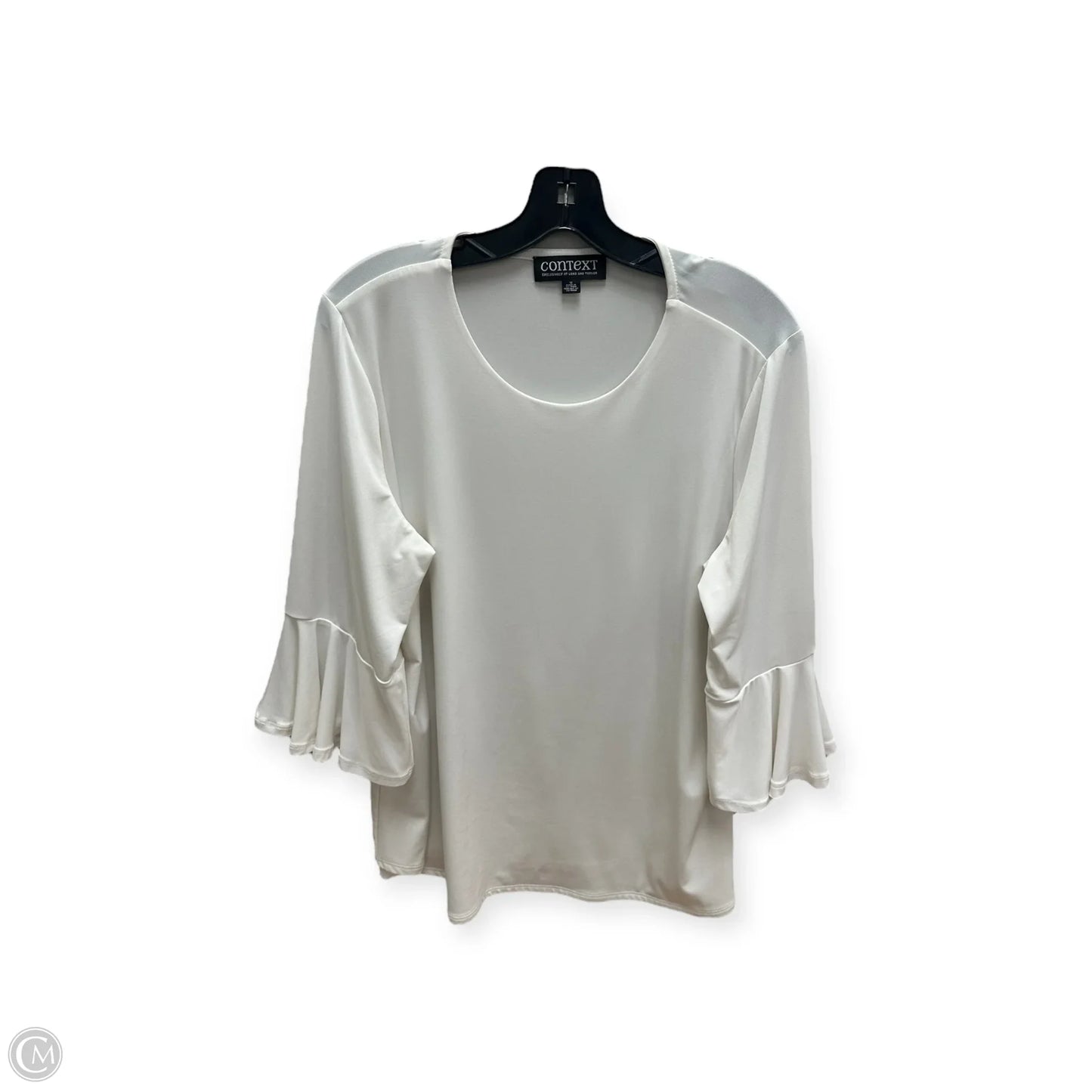 Top Long Sleeve By Context In Ivory, Size: 1x