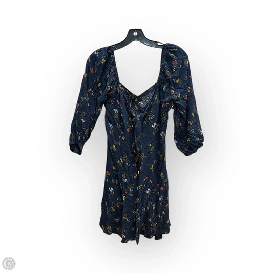 Dress Casual Midi By Clothes Mentor In Blue & Orange, Size: L
