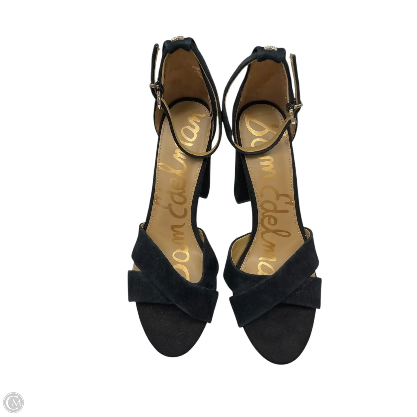 Sandals Heels Block By Sam Edelman In Black, Size: 8
