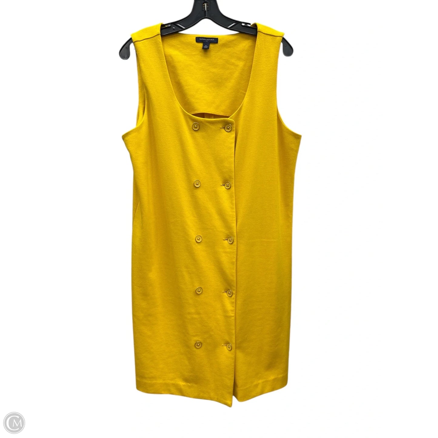 Dress Casual Midi By Banana Republic In Yellow, Size: Xl