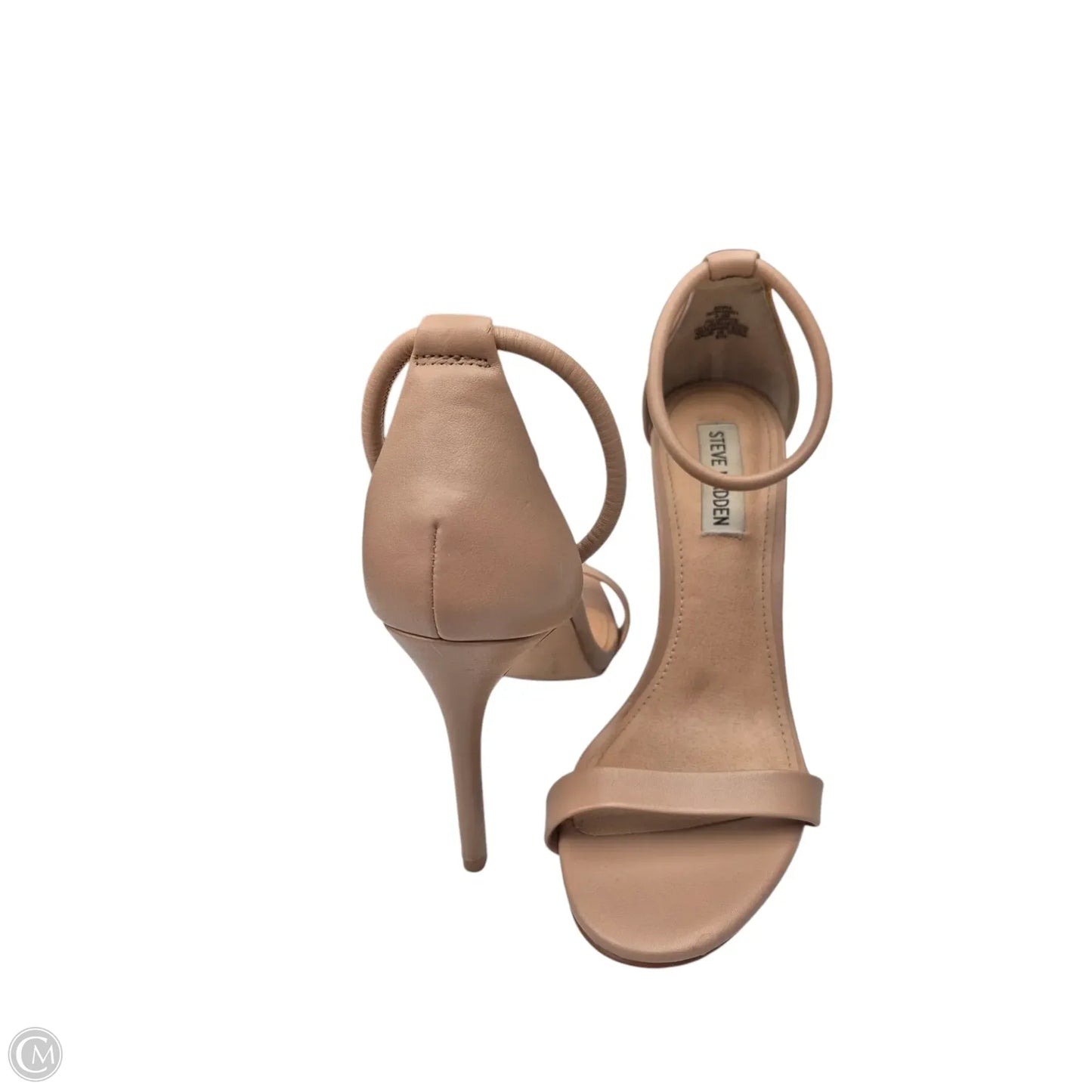 Sandals Heels Stiletto By Steve Madden In Tan, Size: 8.5