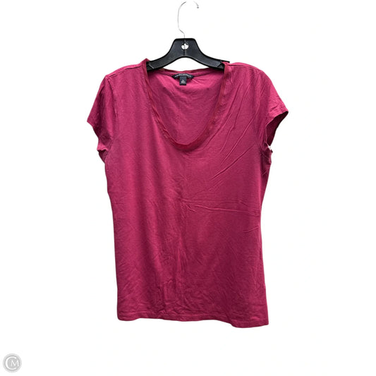 Top Short Sleeve By Banana Republic In Pink, Size: Xl
