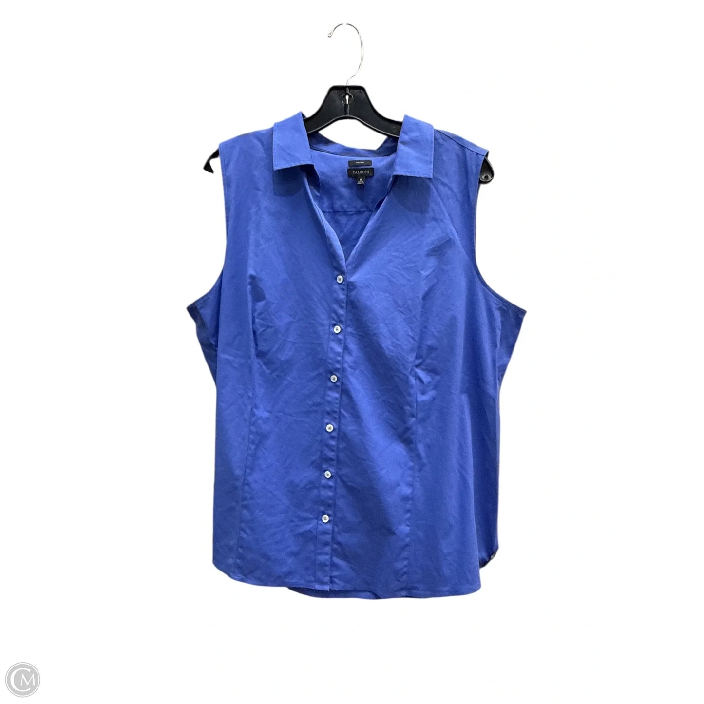 Top Sleeveless By Talbots In Blue, Size: 18