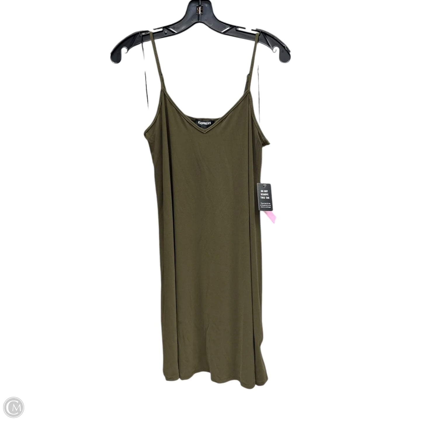 Dress Casual Midi By Express In Green, Size: Xs