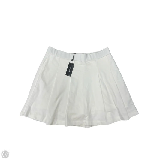Skort By Express In White, Size: S