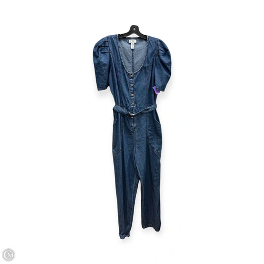 Jumpsuit By Jessica Simpson In Blue Denim, Size: Xl