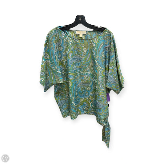 Top Short Sleeve By Michael By Michael Kors In Paisley Print, Size: M